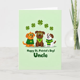 Striped Dogs Patrick Card