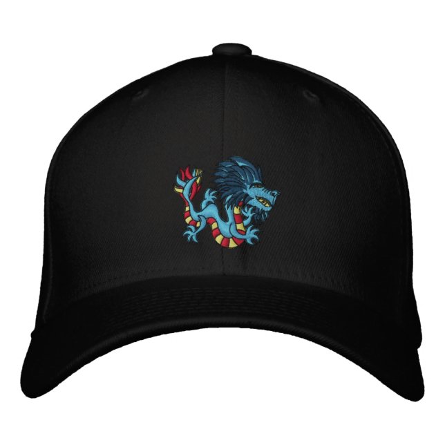 Striped Dragon Embroidered Hat (Front)
