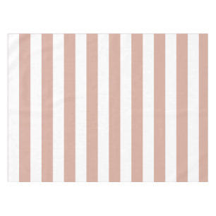 Striped Dusty Pink Tablecloth