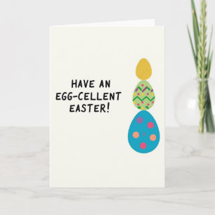Striped Easter Oval Pattern Card
