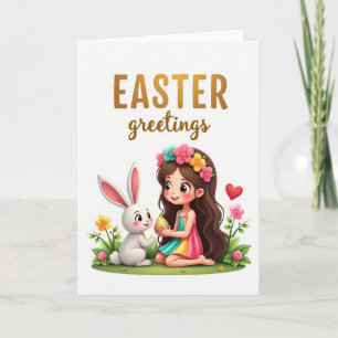 Striped Egg Springtime Card