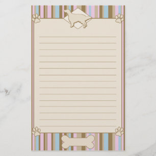 Striped English Setter Stationery