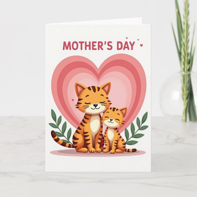 Striped Family Love Card (Front)
