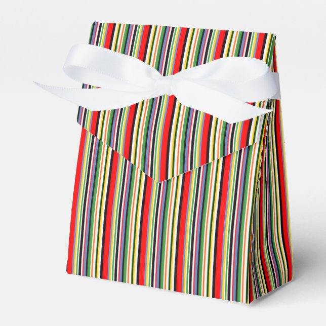 Striped Favour Box (Front Side)