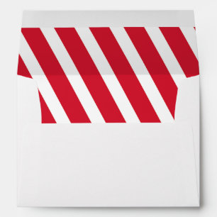 Striped Festive Colours   Holiday Card Envelope