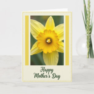 Striped Floral Photo Card