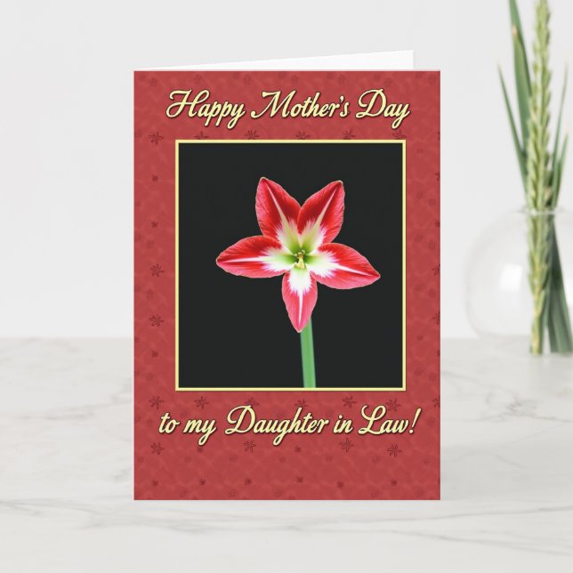 Striped Flower Daughter Card (Front)