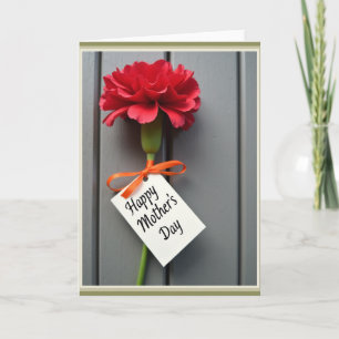 Striped Flower Greeting Card