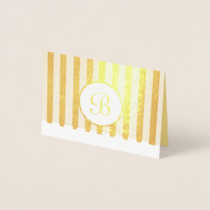 Striped Foil Card
