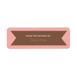 Striped "From the Kitchen of" Custom Labels