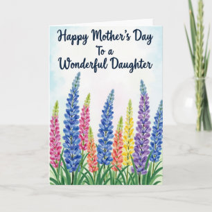 Striped Garden Greeting Card