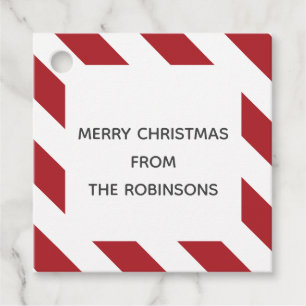 Striped gift tags for birthdays occasions holidays