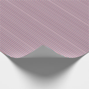 Striped Gift Wrapping Paper-Red-White-Blue-06 Paper