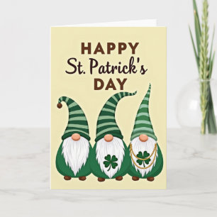 Striped Gnome Hats Card