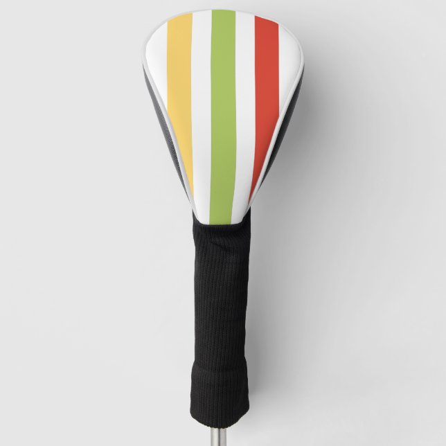 Striped Golf Head Cover (Front)