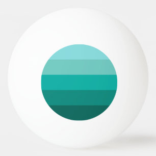 Striped Green Colours Ping Pong Ball