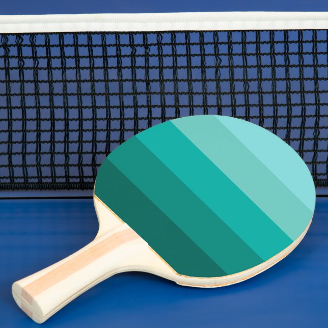 Striped Green Colours  Ping Pong Paddle (Insitu)