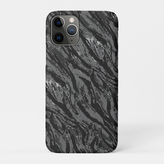 Striped Grey Camo Case-Mate iPhone Case (Back)