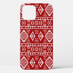 Striped hand painted seamless pattern with ethnic iPhone 12 case