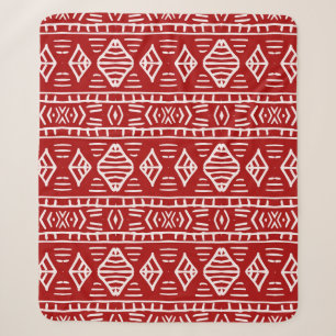 Striped hand painted seamless pattern with ethnic sherpa blanket