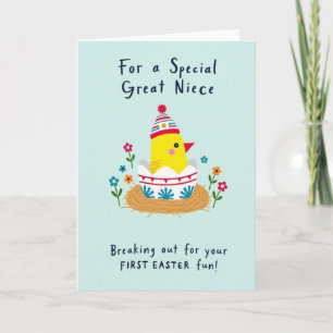 Striped Hat Hatchling Card