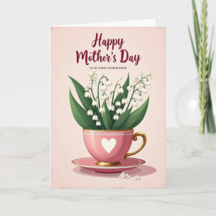 Striped Heart Blossom Card