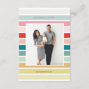 Striped Holiday Card