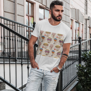 Striped Hot Air Balloons T-Shirt