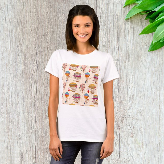 Striped Hot Air Balloons T-Shirt (Creator Uploaded)