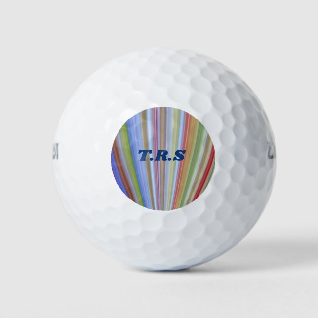 Striped Initialled Fairway Golf Balls (Front)