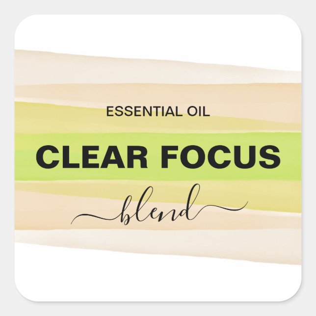 Striped Ink Green And Pink Roller Bottle Labels (Front)