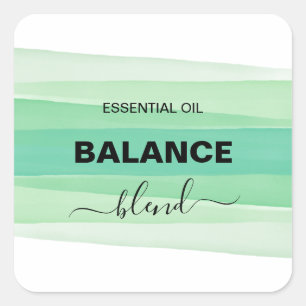 Striped Ink Green Roller Bottle Labels