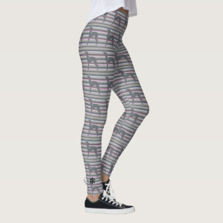 Striped Italian Greyhound Lularoe Leggings Pants