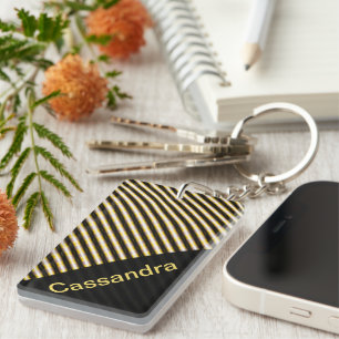 Striped Key Ring