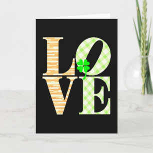 Striped Love Pattern Card