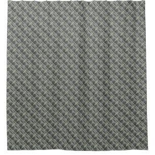 Striped Mint Zebra Pattern (customise your colour) Shower Curtain