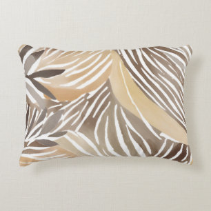 Striped Modern Neutral Beige Simple Decorative Cushion