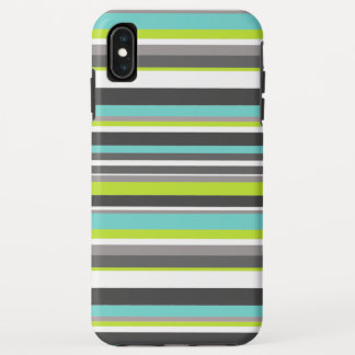 Striped Monogram iPhone XS Max Case