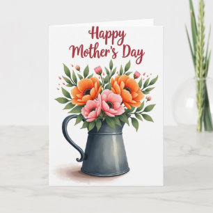 Striped Mothers Day Bloom Card