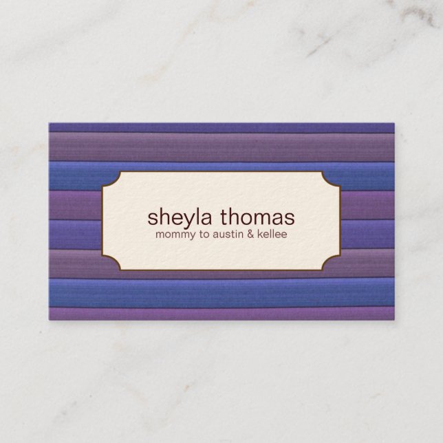 Striped Mummy Calling Cards (Front)