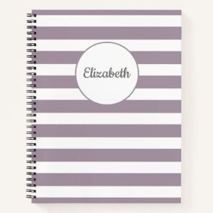 Striped Name Notebook