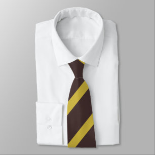 Striped Old Gold Tie