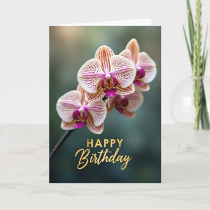 Striped Orchid Beauty Card