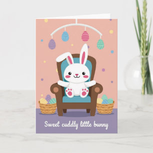 Striped Ornament Rabbit Card