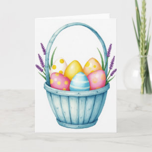 Striped Ovoid Basket Card
