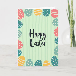 Striped Ovoid Springtime Card