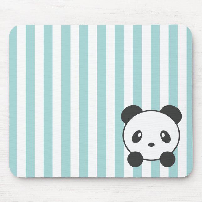 Striped Panda Mouse Mat (Front)