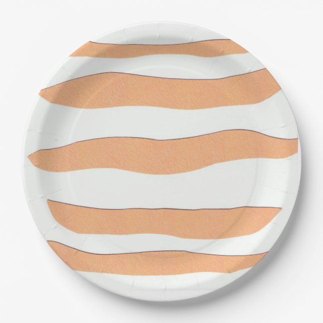 Striped Paper Plates (Front)