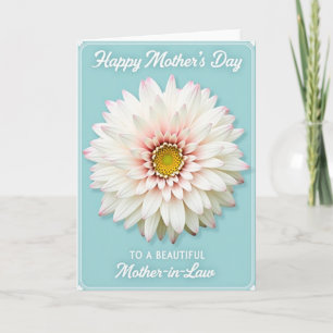 Striped Pastel Peach Blossom Card