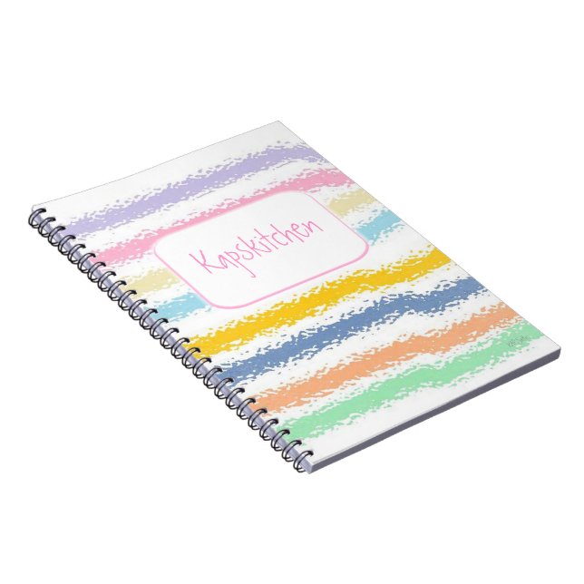 Striped Pastels SG Notebook (Right Side)